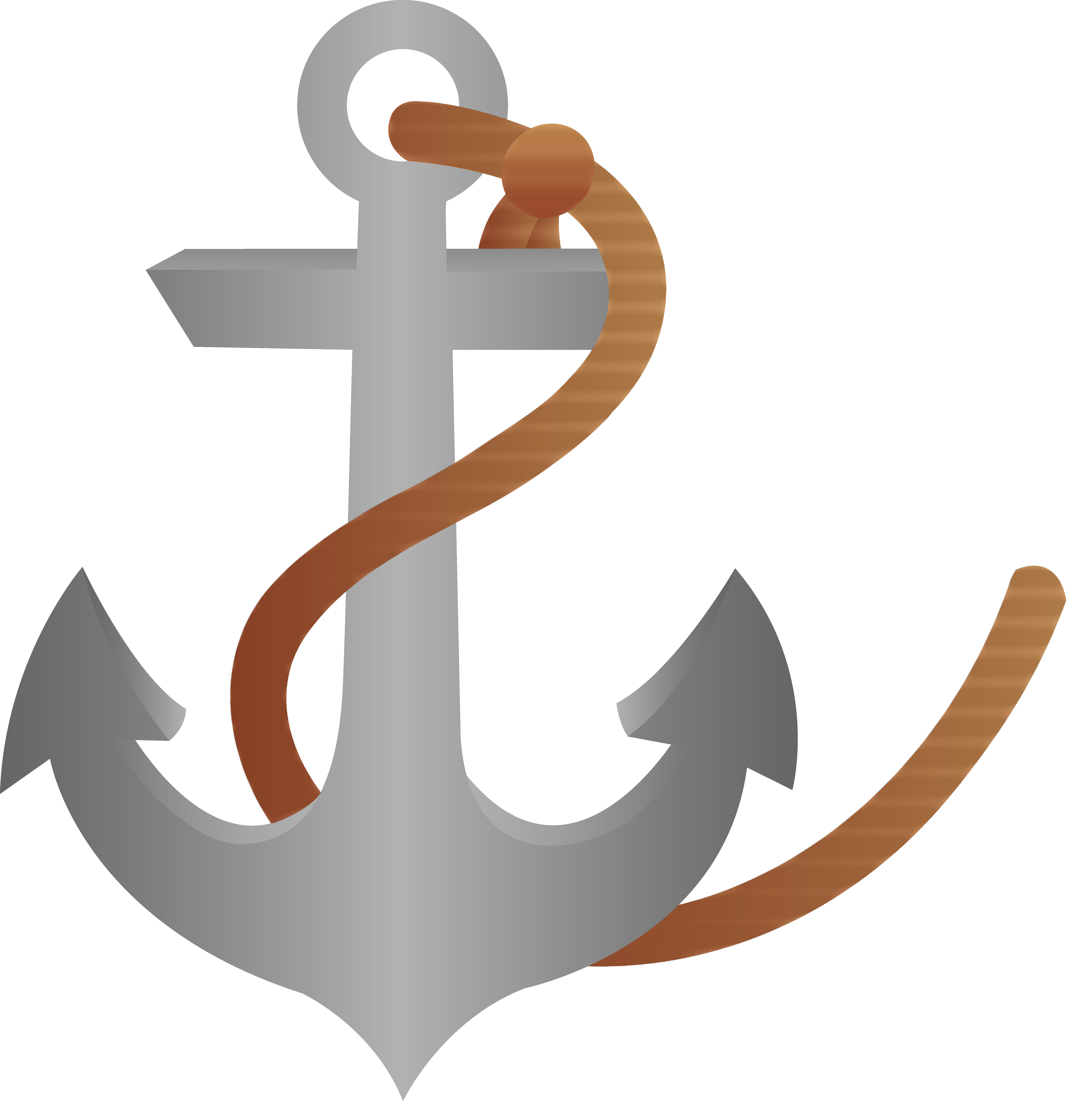 6383x6435 Ship Anchor With Rope