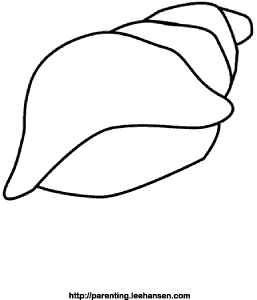 257x300 Sea Shell Coloring Page Conch Shell