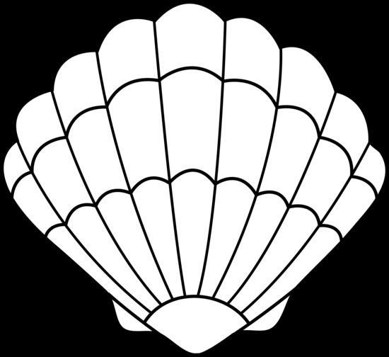 550x504 Shell Silhouette Clip Art