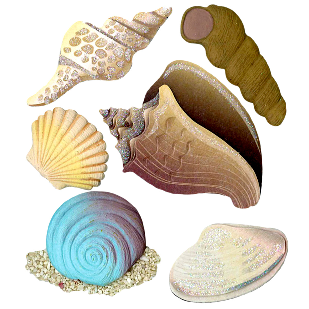1200x1200 Jolee's Seashell Stickers