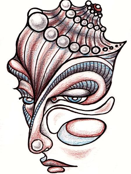 450x599 Seashell Woman