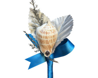 340x270 Seashell Boutonniere Etsy