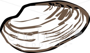 300x177 Clam Shell Clipart Beach Wedding Clipart