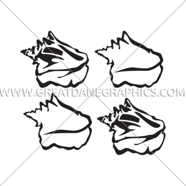 385x385 Warhol Conch Shells Production Ready Artwork For T Shirt Printing