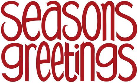 468x283 Season's Greetings Red Text Clipart