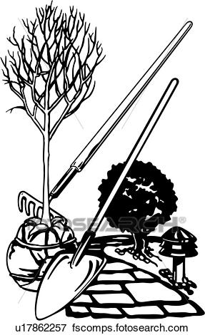 287x470 Clip Art Of , Business Signs, Gardner, Landscaping, Occupations