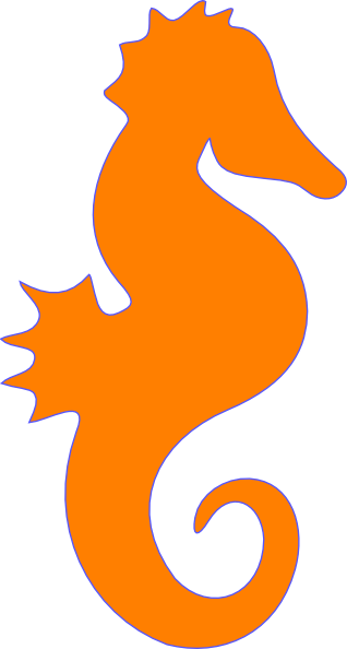 318x594 Orange Seahorse Clipart, Explore Pictures