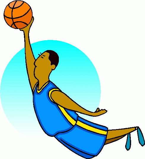 490x537 Tall Basketball Players Clipart