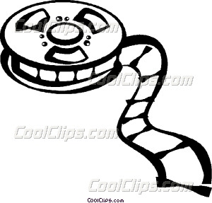 300x287 Film On A Film Reel Vector Clip Art