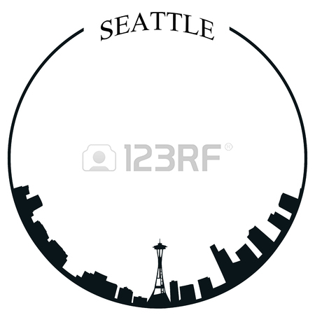 450x450 276 Seattle City Skyline Stock Vector Illustration And Royalty