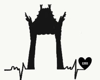 340x270 Seattle Skyline Heartbeat Vinyl Decal