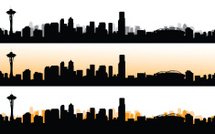 215x134 Silhouette Of Seattle City, Usa, Vector Stock Vectors