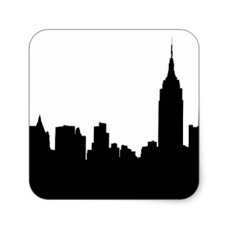 324x324 Skyline Stickers Zazzle
