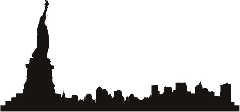 800x376 Skyline Clipart City Line