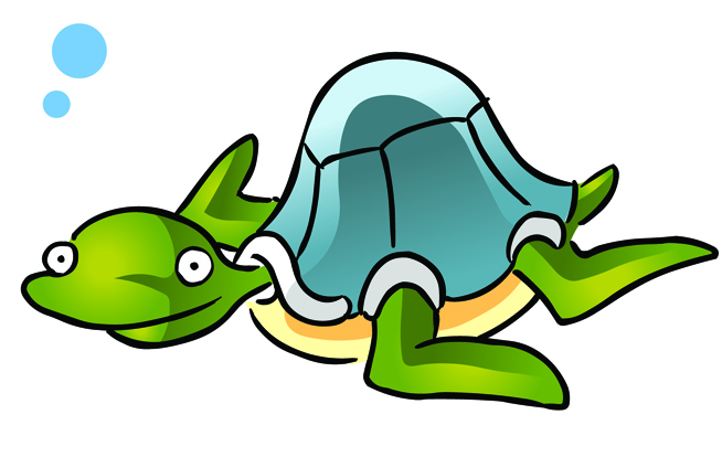 654x414 Sea Turtle Clipart Kawaii