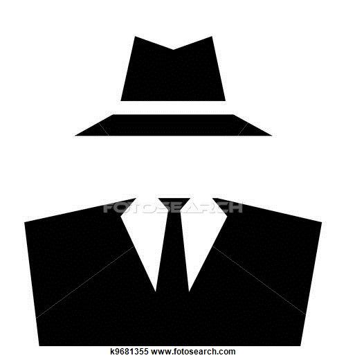 500x520 Agent Man Clipart