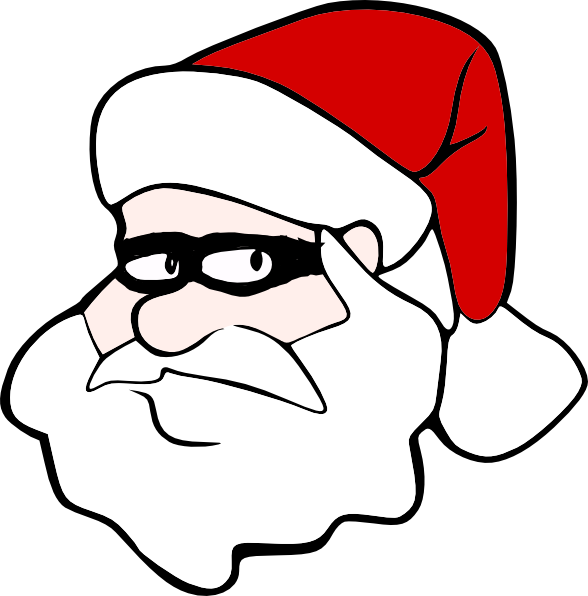 588x596 Secret Santa Clip Art