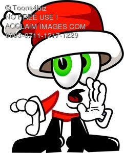 242x300 Cartoon Santa Claus Christmas Character Whispering A Secret