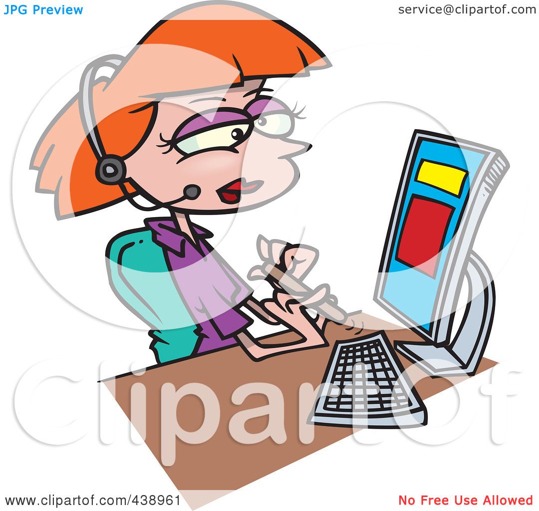 1080x1024 Royalty Free (Rf) Clip Art Illustration Of A Cartoon Secretary