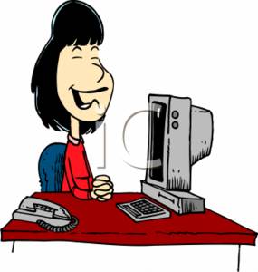 285x300 Office Clipart Receptionist