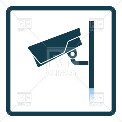 400x400 Security Camera Icon Royalty Free Vector Clip Art Image