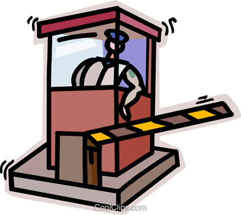 480x428 Security Check Point Royalty Free Vector Clip Art Illustration