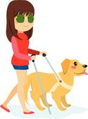 125x170 Guide Dog Clip Art