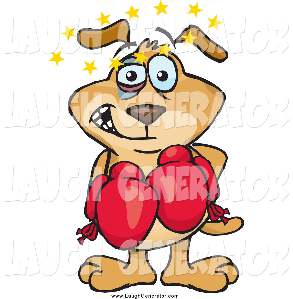 1024x1044 Humorous Clip Art Of A Beat Up Dog With A Black Eye, Seeing Stars
