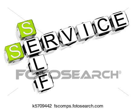 450x361 Clip Art Of Self Service Crossword K5709442
