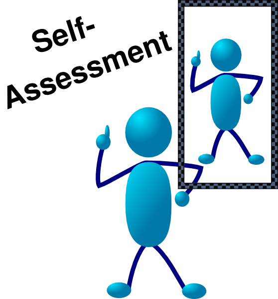 558x599 Blue Stick Man Self Assessment Clip Art