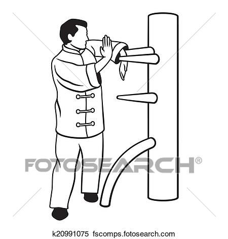 450x470 Clipart Of Wing Chun K20991075