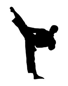 236x299 Martial Artist Silhouette Stencils Perfect For Painting A Design