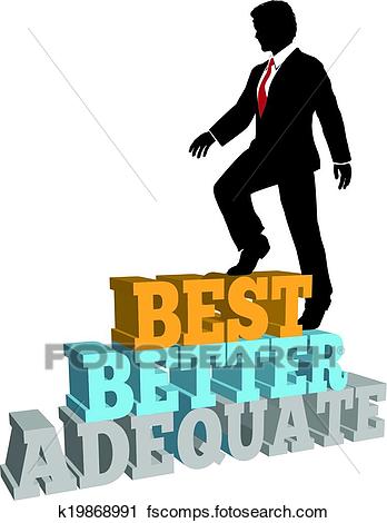 348x470 Clipart Of Better Business Man Best Self Improvement K19868991