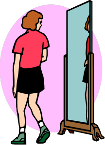 216x300 Reflection Clipart Self Confident