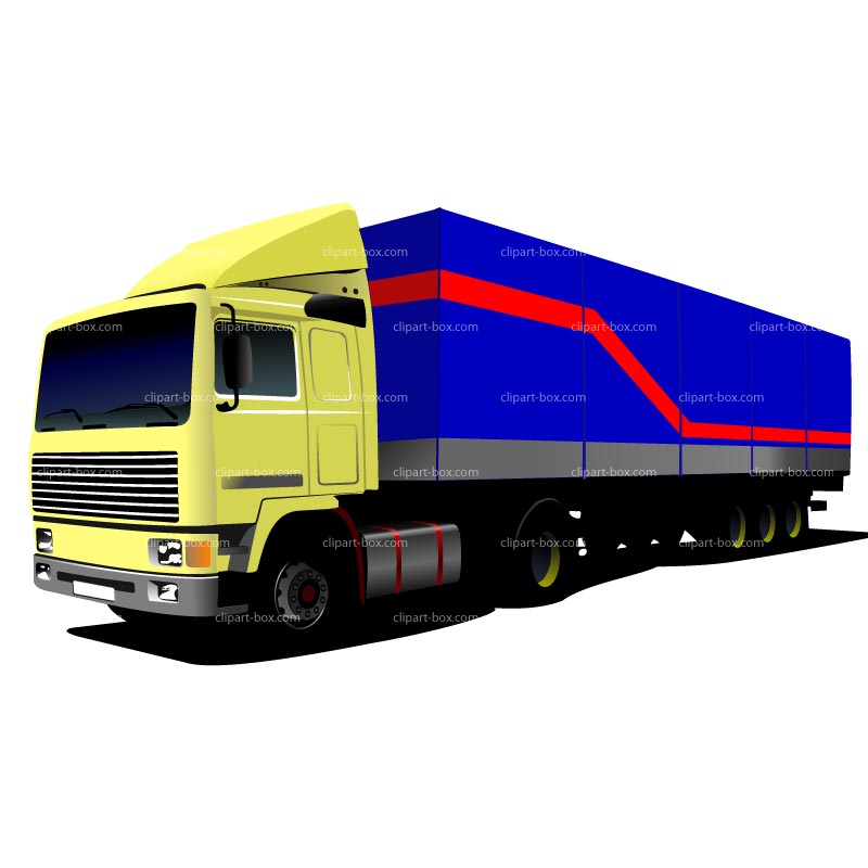800x800 Clipart Semi Truck And Trailer