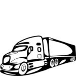 150x150 Semi Truck Clipart Black And White Clipart Panda