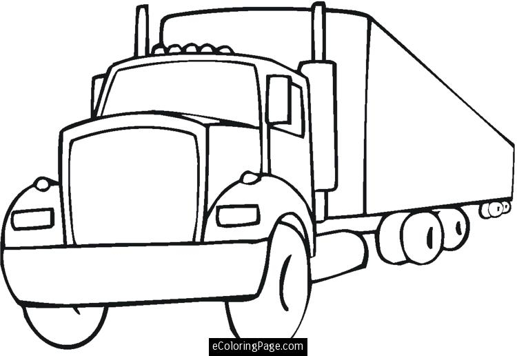 750x516 Semi Truck Clipart Free