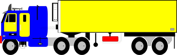 600x188 Truck Clipart 18 Wheeler