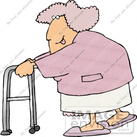 450x450 Senior Caucasian Woman Clipart