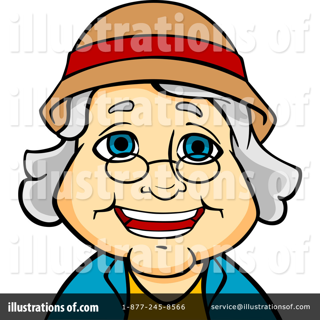 1024x1024 Senior Woman Clipart