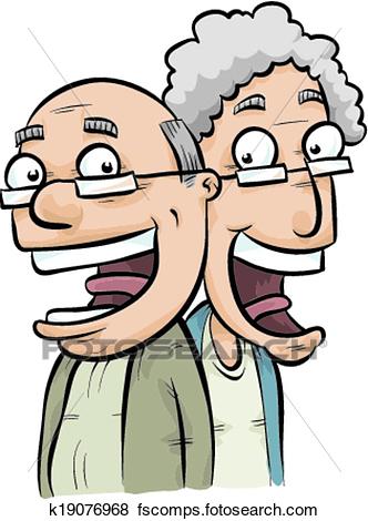 332x470 Clip Art Of Happy Seniors K19076968