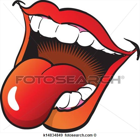 450x448 Clipart Tongue