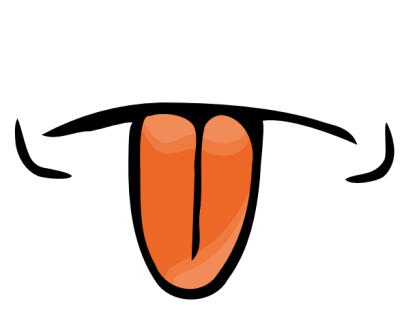 400x334 Tongue Taste Clipart
