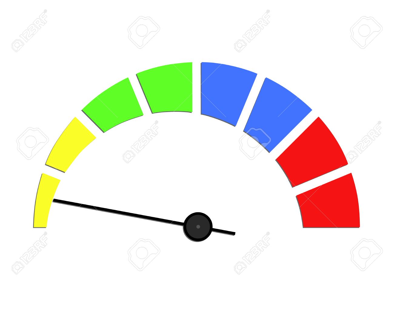 1300x1040 Speed Meter Or Rating Meter Visual Element. Colorful Sensor