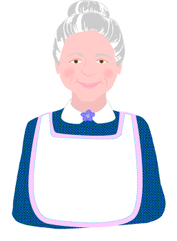 257x350 Grandmother Clipart