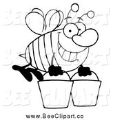 164x175 Bee Clipart