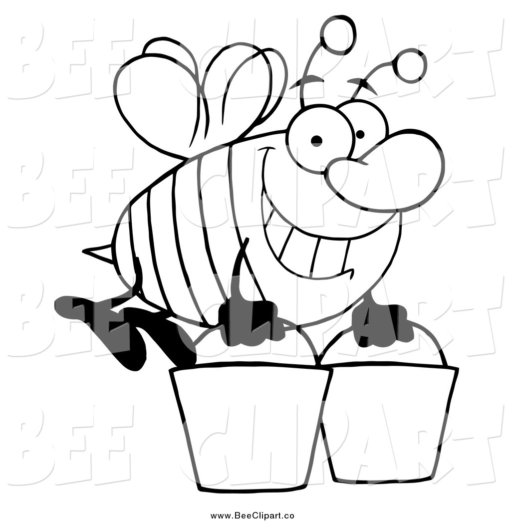 1024x1044 Royalty Free Black And White Stock Bee Designs