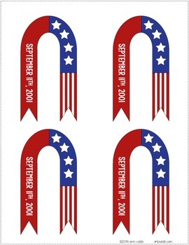 270x350 September 11th {911} Memorial Ribbon Craftivity ~ Free! By Lovin Lit