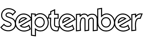 500x135 Month September Clipart, Explore Pictures