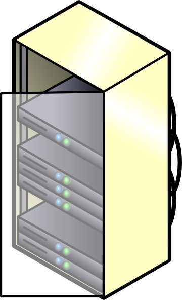 360x592 Rack Mounted Blade Servers Clip Art Free Vector In Open Office